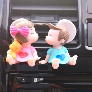 Lovely couple girl,boy  freshener car